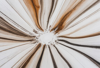  Emotions visualized as abstract landscapes, isolated on a white background in editorial photography 