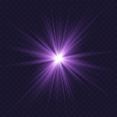 Rainbow crystal star. Crystal ray light, sun shines rainbow red yellow and blue color. Optical fire light effect. Vector lens glare leakage glare reflection effect. Sparkle shine. Sunlight