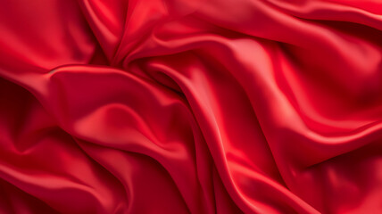 Obraz premium Red pattern silk texture of satin abstract background. Smooth soft fabric background. Textile industry background.