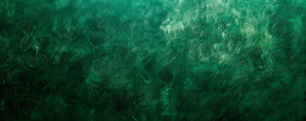 Obraz premium A deep green background with a slight gradient and a rough texture, adding a sense of ruggedness and character.