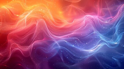 Fototapeta premium Radiant abstract background with luminous gradients, effervescent tones, and phosphorescent highlights for a striking and bold appearance. Watercolor style, high resolution Illustration, in the style