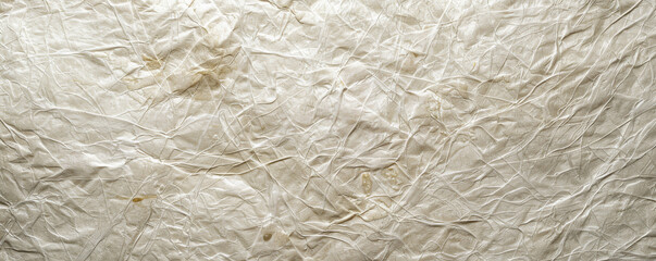 Obraz premium Close-up of a textured background made from mulberry paper plant fibers. The rough surface and light create beautiful shading, perfect for crafts and artistic applications.