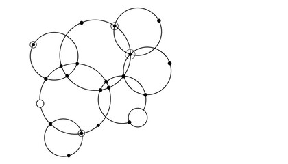 Vectors Geometric circuit dots and lines connection for communication technology and social network concept background.