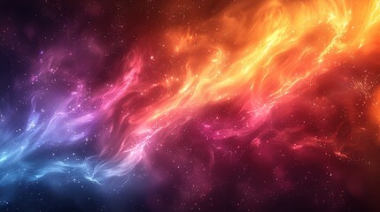 Effervescent abstract background with intense, bright colors and phosphorescent highlights that create a dynamic and striking visual effect. Watercolor style, high resolution Illustration, in the