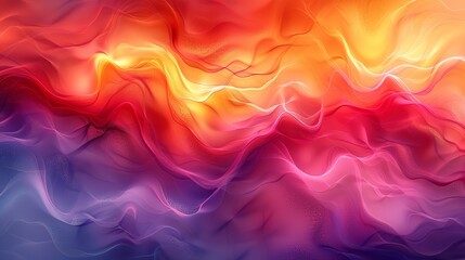 Obraz premium Radiant abstract background with luminous, iridescent textures and intense, vivid colors that create a bold and energetic visual experience. Watercolor style, high resolution Illustration, in the