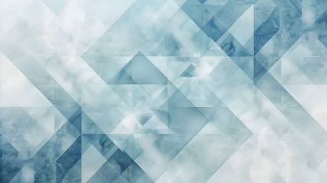 un fondo efecto acuarela en transparencia de triangulos y figuras geometricas con un patron de dise&ntilde;o mosaicos y un estilo o concepto de tecnologia 