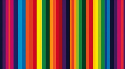 Obraz premium A background with bold, colorful stripes in the colors of the LGBTQ rainbow