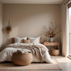 Luxurious bedroom magazine photoshoot style interior design..