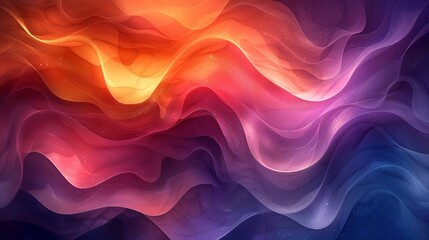 Obraz premium Vivid abstract background with iridescent colors and dynamic shapes, creating a mesmerizing visual experience full of radiant, luminous, and shimmering energy. Watercolor style, high resolution