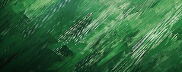 A rich green background with a subtle texture of diagonal stripes, adding depth and interest while maintaining the boldness of the color.