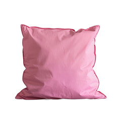 Pink pillow isolated on transparent background