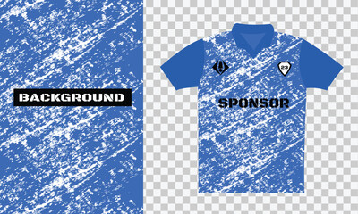 Blue and white sublimation jersey t shirt soccer player cycling cricket jersey 