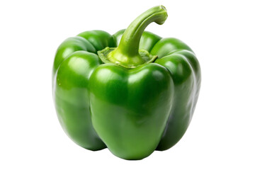 Green bell pepper isolated
