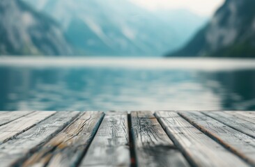 Wooden Dock Overlooking Lake