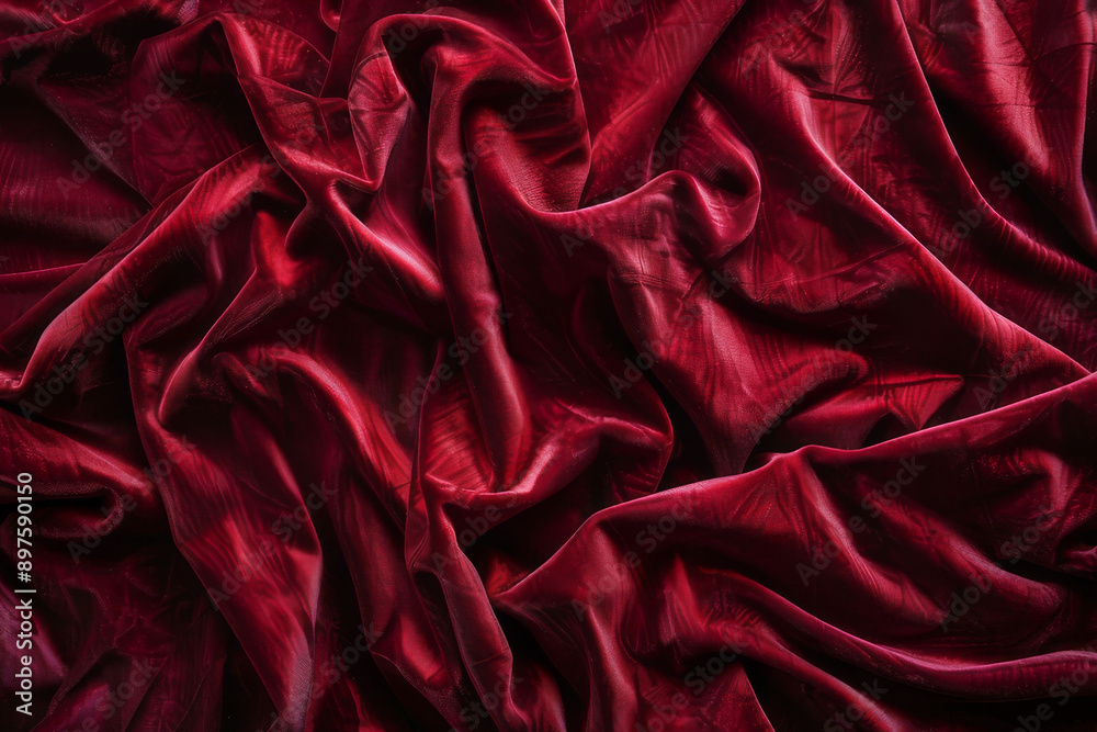 Canvas Prints a visual of the deep, rich texture of velvet fabric, focusing on the dense pile and the way it captu