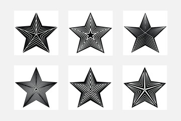 High-Quality Star Silhouette Illustrations for Print and Web
