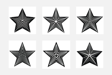 Obraz premium Explore Our Collection of Star Silhouette Illustrations 
