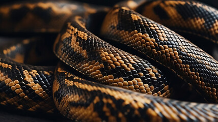 Obraz premium close up of snake skin, snake skin texture background