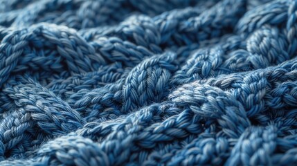 Detailed view of a knitting pattern in wool.