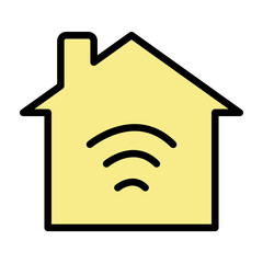 Smart Home Vector Filled Icon Design