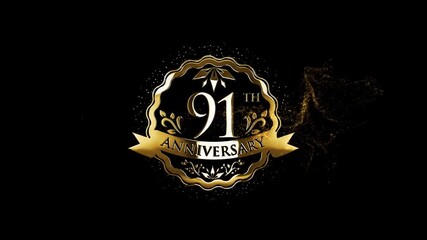 Animation 91th Years Wedding Anniversary, Celebrate 91th Anniversary Video, Happy Anniversary, Luxury 91 Years Anniversary Videos, 91 Years Wedding Anniversary Animation For You