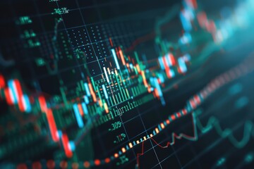 Minimalist stock chart with a gentle upward slope, representing steady stock price growth.