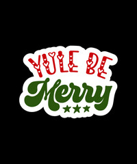 Christmas Sticker Design, Christmas Sticker SVG Design