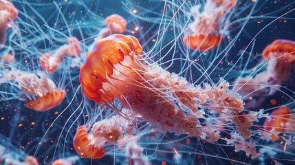 jellyfish. undersea world. animals of the underwater world