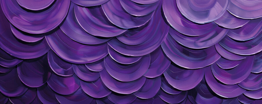 A vibrant violet background with a pattern of interlocking circles in varying shades of violet, creating depth and visual interest.