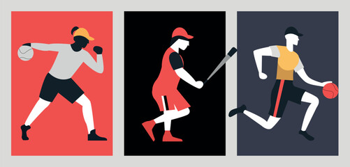 Fototapeta premium Multi Sport Poster Featuring Diverse Athletic Activities and Events