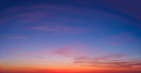 Beautiful dramatic scenic after sunset sky background after sunset