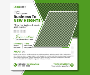 Creative marketing social media post template design.