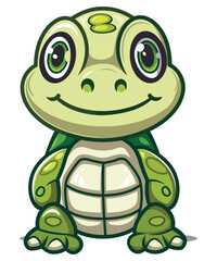 Cute Cartoon Turtle, Cute Turtle Cartoon Character