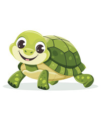 Cute Cartoon Turtle, Cute Turtle Cartoon Character