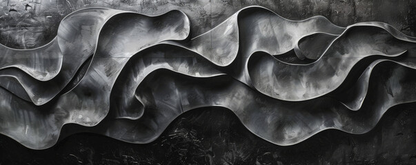 A bold abstract texture with dramatic contrasts and strong shapes, ideal for creating powerful and impactful wall decor that commands attention.