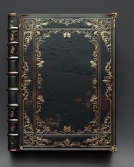 3D model of a classic romance book cover with intricate detailing and space for text