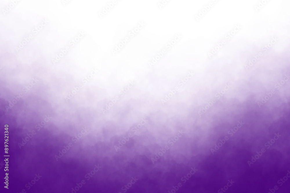 Wall mural purple smoke isolated on white or transparent png background