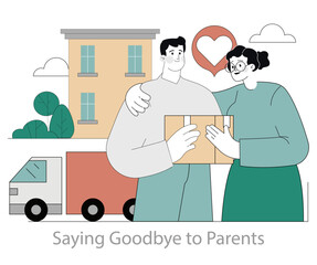 Last Days Of Summer. Flat Vector Illustration