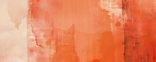 A bold dual-color background transitioning from bright coral to deep peach, creating a warm and energetic design.