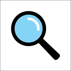 lupa ikona na białym tle