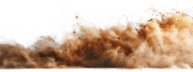 Sand dust cloud , sandstorm , splash