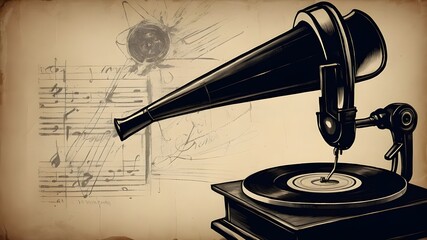 vintage gramophone