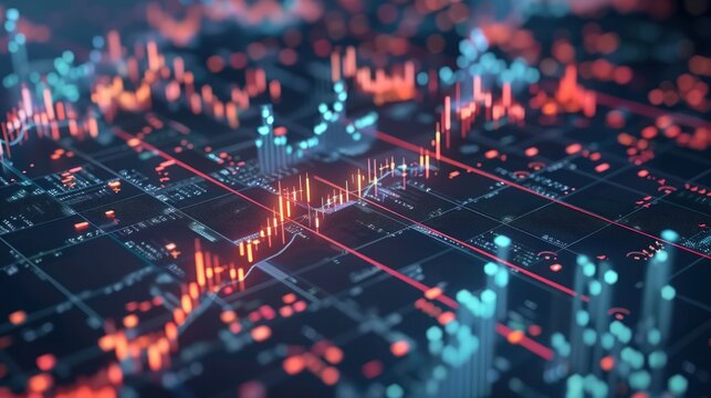 Scatter plot illustrating a strong link between rising stock prices and trading volume, reflecting increased investor interest.