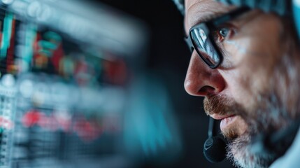 This image showcases a close-up view of colorful data displayed on a computer screen, representing data analysis, technology, and digital information interpretation.