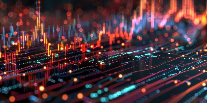 Scatter plot showing a clear positive relationship between stock prices and trading volume, indicating active investor interest.