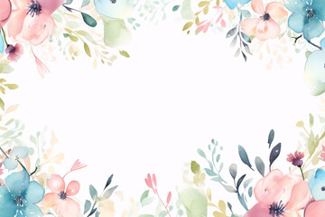 Naklejka premium Watercolor Cosmos Constellations Watercolor Tulip Symphony