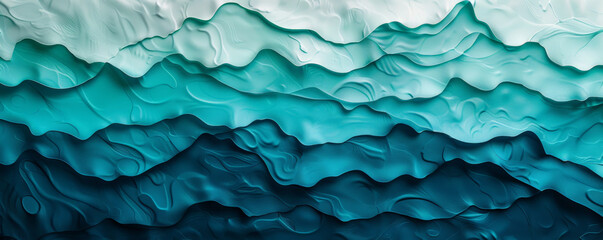 Obraz premium A striking dual-color background featuring a gradient from bright turquoise to deep navy, creating a dynamic and eye-catching design.