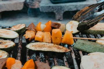 Asado en piscina