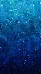 Naklejka premium Abstract blue pixelated background with white dots