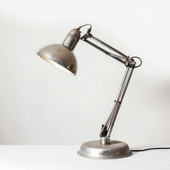 Modern Studio Photo of a Functional Desk Lamp on a White Office Background